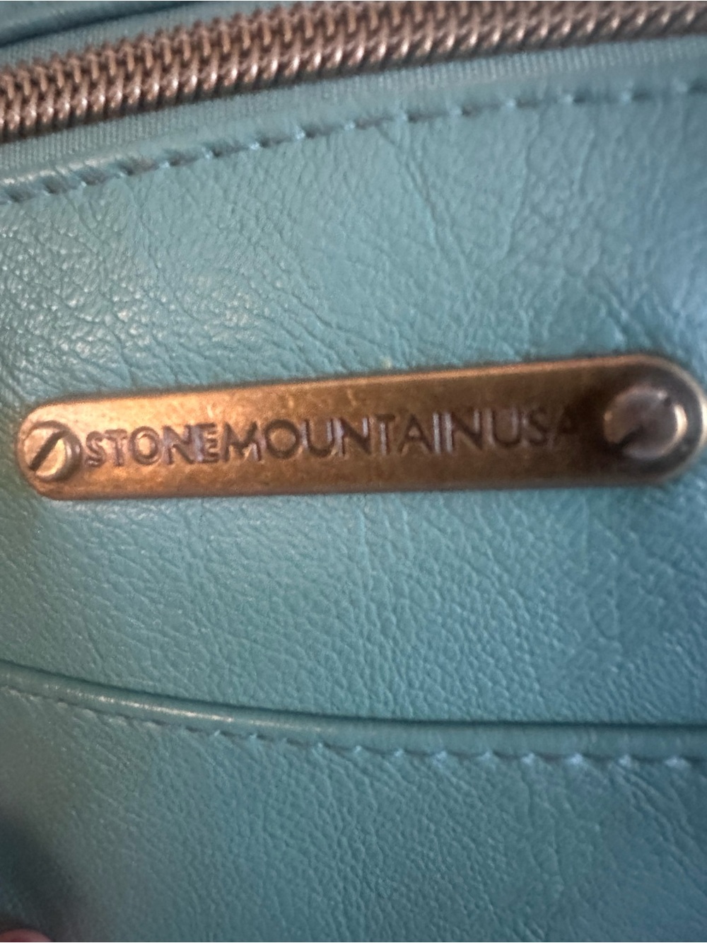 Stone Mountain Leather Crossbody Bag in Teal - Women - Picture 4 of 7